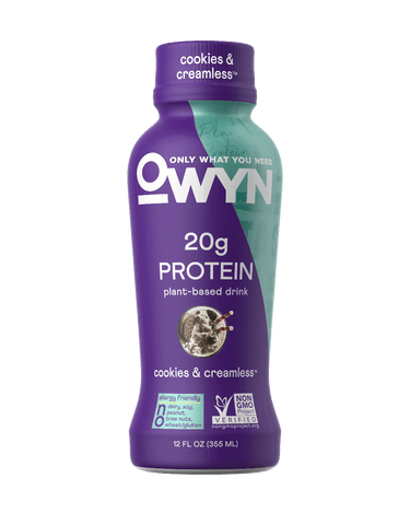 OWYN 100% Plant-Based Protein Shake - Cookies n' Creamless - 12 oz (12 Pack)